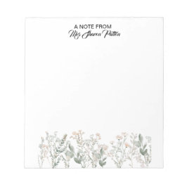 Forest Wildflowers Notepad Notitieblok