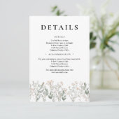 Forest Wildflowers QR Code Enclosure Card Informatiekaartje (Staand voorkant)