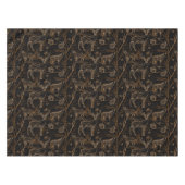 Forest Wildlife Animals Deer Bears Dark Nature Tafelkleed (Voorkant (Horizontaal))
