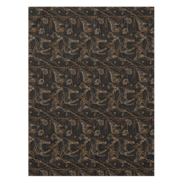 Forest Wildlife Animals Deer Bears Dark Nature Tafelkleed