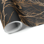 Forest Wildlife Animals Herten Beren Dark Natuur Cadeaupapier (Rol Hoek)