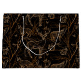 Forest Wildlife Animals Herten Beren Dark Natuur Groot Cadeauzakje (Voorkant)