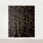 Forest Wildlife Animals Herten Beren Dark Natuur Wandkleed (Voorkant)