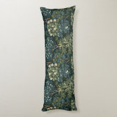 Forest, William Morris, Bloempatroon, Arts natuur Lichaamskussen (Achterkant (Verticaal))