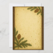 Forest Winter Gathering Invitation | Elegant Kaart (Achterkant)