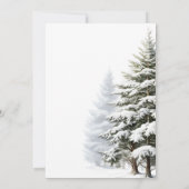 Forest Winter Onederland Verjaardag Kaart (Achterkant)