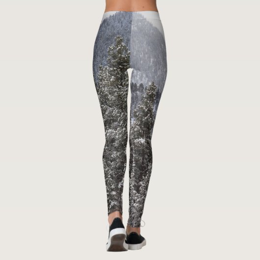 Forest Winter Snow Scene Leggings (Achterkant)