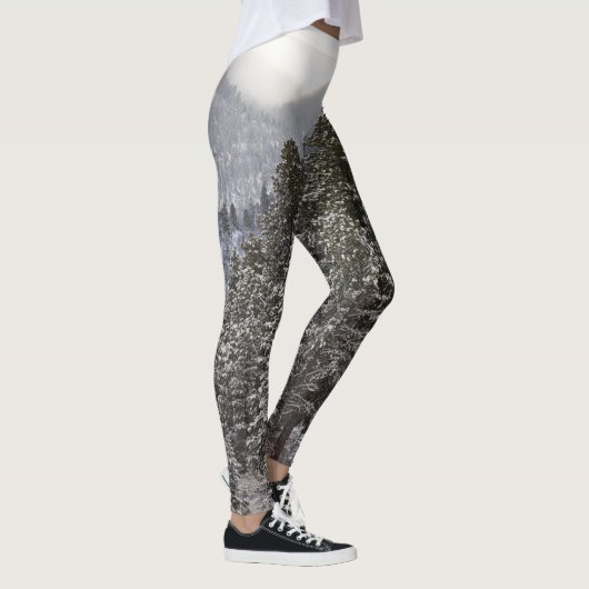 Forest Winter Snow Scene Leggings (Rechts)