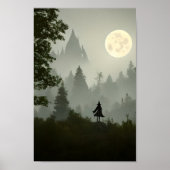 Forest Witch Art - Halloween Poster (Voorkant)