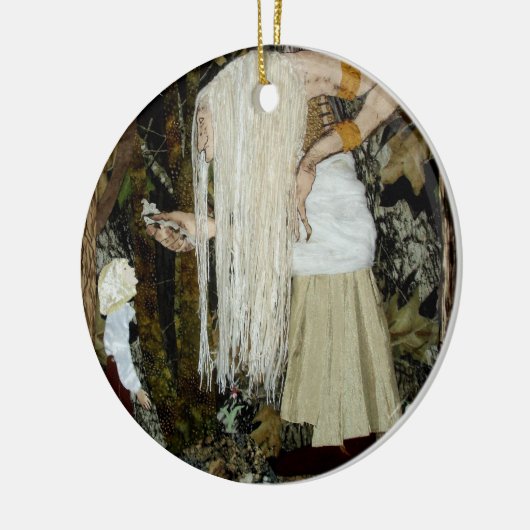 Forest Witch-kerstversiering Keramisch Ornament (Links)