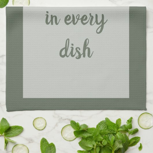 Forest - Witte keukenhanddoeken (Gevouwen)