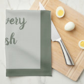 Forest - Witte keukenhanddoeken (Quarter Fold)