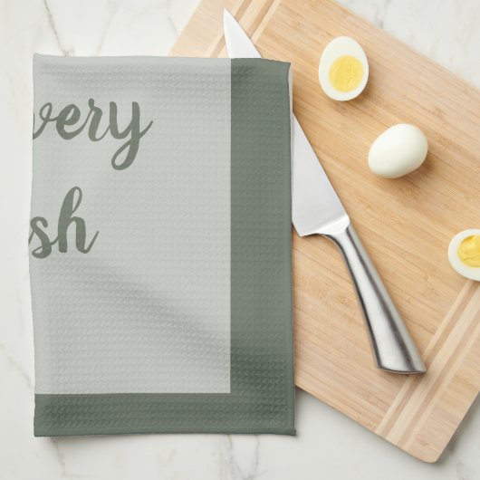 Forest - Witte keukenhanddoeken (Quarter Fold)