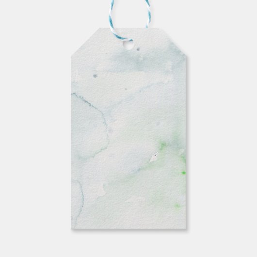 Forest Wolf Baby shower Gift Labels Cadeaulabel (Achterkant)