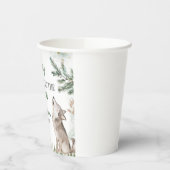 Forest Wolf Baby shower papieren bekers (Links)