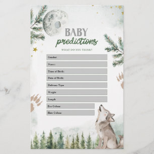 Forest Wolf Baby Voorspellingen Spelletjes