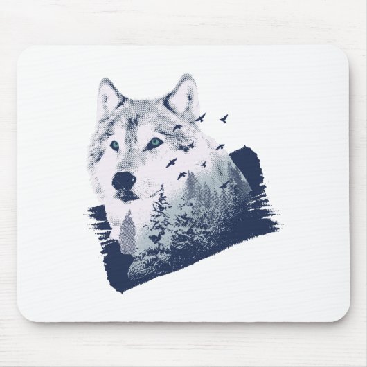 Forest Wolf Muismat (Voorkant)