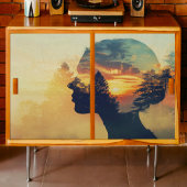 Forest Woman Decoupage Tissuepapier