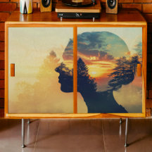 Forest Woman Decoupage