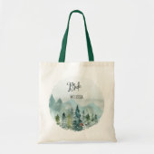 Forest Wonder Bruid Bruiloft Tote Bag (Voorkant)