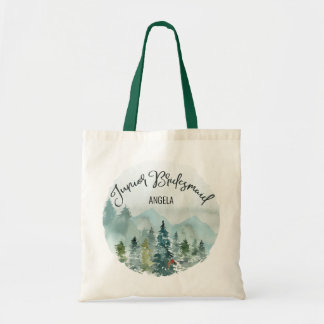 Forest Wonder Junior Bruidsmeisje Bruiloft Tote Bag