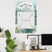 Forest Wonder Rustic Wedday Photo Booth Poster (Thuiskantoor)