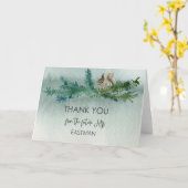 Forest Wonder Rustiek Vrijgezellenfeest Dank u kaa Kaart (Gele Bloem)