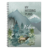 Forest Wonder Wedding Planner Naam Notitieboek (Voorkant)