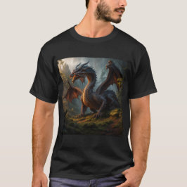 Forest Wood Dragon Art T-shirt