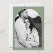 Forest Wood Eucalyptus & Cotton Rustic Wedding Kaart (Achterkant)