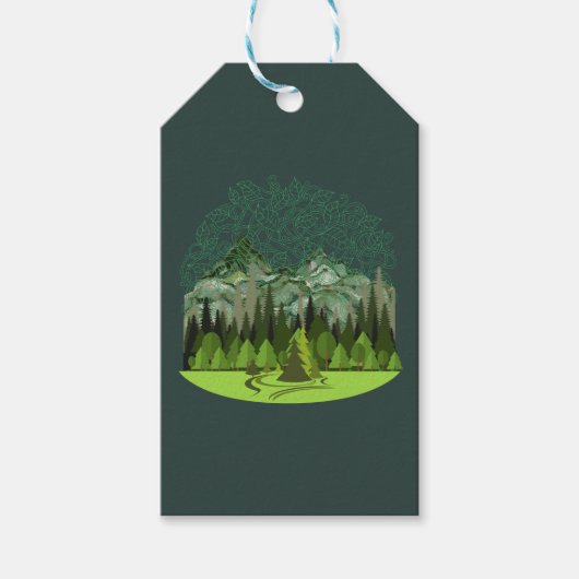 Forest, Wood, Nature Cadeaulabel (Voorkant)