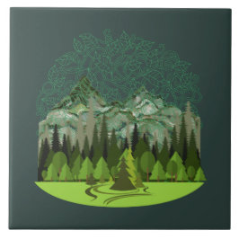 Forest, Wood, Nature Tegeltje