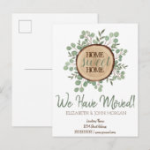 Forest Wood Theme Home Sweet Home Home Aankondigingskaart (Voorkant / Achterkant)