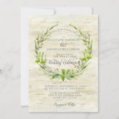 Forest Wood Woodland BOHO Berk Bark Wood Krans Kaart (Voorkant)