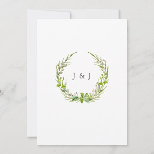 Forest Wood Woodland BOHO Berk Bark Wood Krans Kaart (Achterkant)