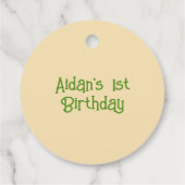 Forest Woodland - Aangepaste verjaardag Bedankjes Labels (Achterkant)