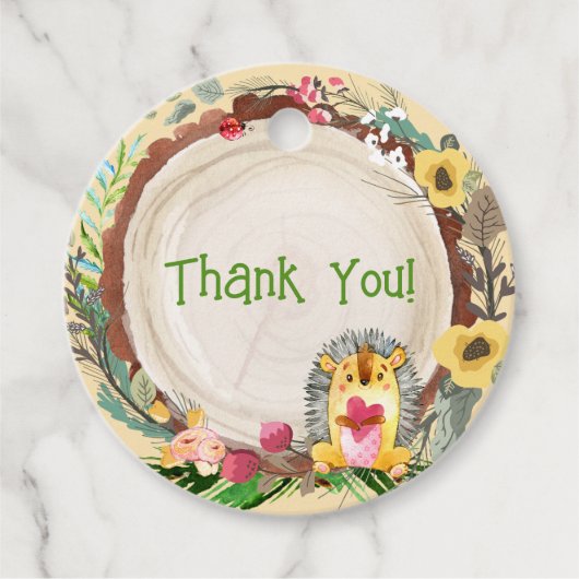 Forest Woodland - Aangepaste verjaardag Bedankjes Labels (Voorkant)