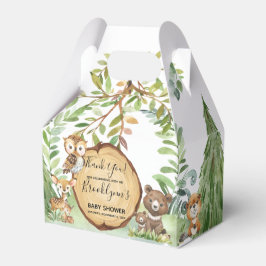 Forest Woodland Animal Baby shower Bedankdoosjes