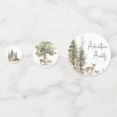 Forest Woodland Animals Adventure wacht op tafel Confetti (Voorkanten)