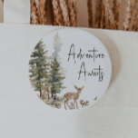 Forest Woodland Animals Avontuur wacht op u Ronde Button 5,7 Cm<br><div class="desc">Introductie van onze Forest Woodland Animals Adventure Waits-knop - perfect voor een schattig en grillig feest! Met een modern waterverf bosthema met schattige dieren zoals een vos, bruin beer, konijn en hert, is het geweldig voor een genderneutrale douche. Dit bohemien ontwerp zet een zoete en eenvoudige scène met zijn natuurlijke...</div>
