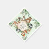 Forest Woodland Animals Baby shower 1e verjaardag Servet (Hoek)