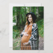 Forest Woodland Animals Baby shower Foto Kaart (Achterkant)