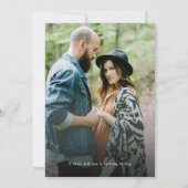 Forest Woodland Animals Couples Foto Baby shower Kaart (Achterkant)