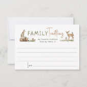 Forest Woodland Animals Familietradities Kaart (Voorkant)