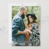 Forest Woodland Animals Flat Foto Baby shower Bedankkaart (Achterkant)