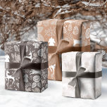 Forest Woodland Animals Fox, Deer, Rabbit & Floral Inpakpapier Vel<br><div class="desc">Onze natuurlijke bosdieren, inpakpapier vellen vangen de ware natuur van de eenvoudige dingen. soft earth tinten met beige, grijze en lichte keramische crèmes creëer een strak, minimaal en gezellig design. We hebben onze handgetekende bosvossen, herten, konijnen en natuurlijke bloemen in creëer verwerkt in dit prachtige kerstinpakpapier. Alle illustraties zijn handgetekende...</div>