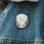 Forest Woodland Animals Geslacht onthullen Team Bo Ronde Button 5,7 Cm<br><div class="desc">Introductie van onze bosdieren genderonthullen teamboy-knop - perfect voor een schattig en grillig feest! Met een modern waterverf bosthema met schattige dieren zoals een vos, bruin beer, konijn en hert, is het geweldig voor een genderneutrale douche. Dit bohemien ontwerp zet een zoete en eenvoudige scène met zijn natuurlijke landschap van...</div>