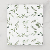 Forest Woodland Animals GreenGenery Baby shower Te Plaatskaartje (Binnenkant ongevouwen)