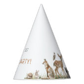 Forest Woodland Animals Kids Verjaardag Feesthoedjes (Voorkant)