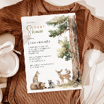 Forest Woodland Animals Koppels Baby shower Kaart<br><div class="desc">Introductie van onze bosdieren koppels baby shower uitnodiging, ideaal voor een leuke en grillige viering! Met een waterverf bos verhaal thema met schattige wezens zoals een vos, bruin beer, konijntje, en herten, is het geweldig voor een genderneutrale douche. Dit bohemien-geïnspireerde ontwerp zet een zoete en eenvoudige scène met zijn natuurlijke...</div>